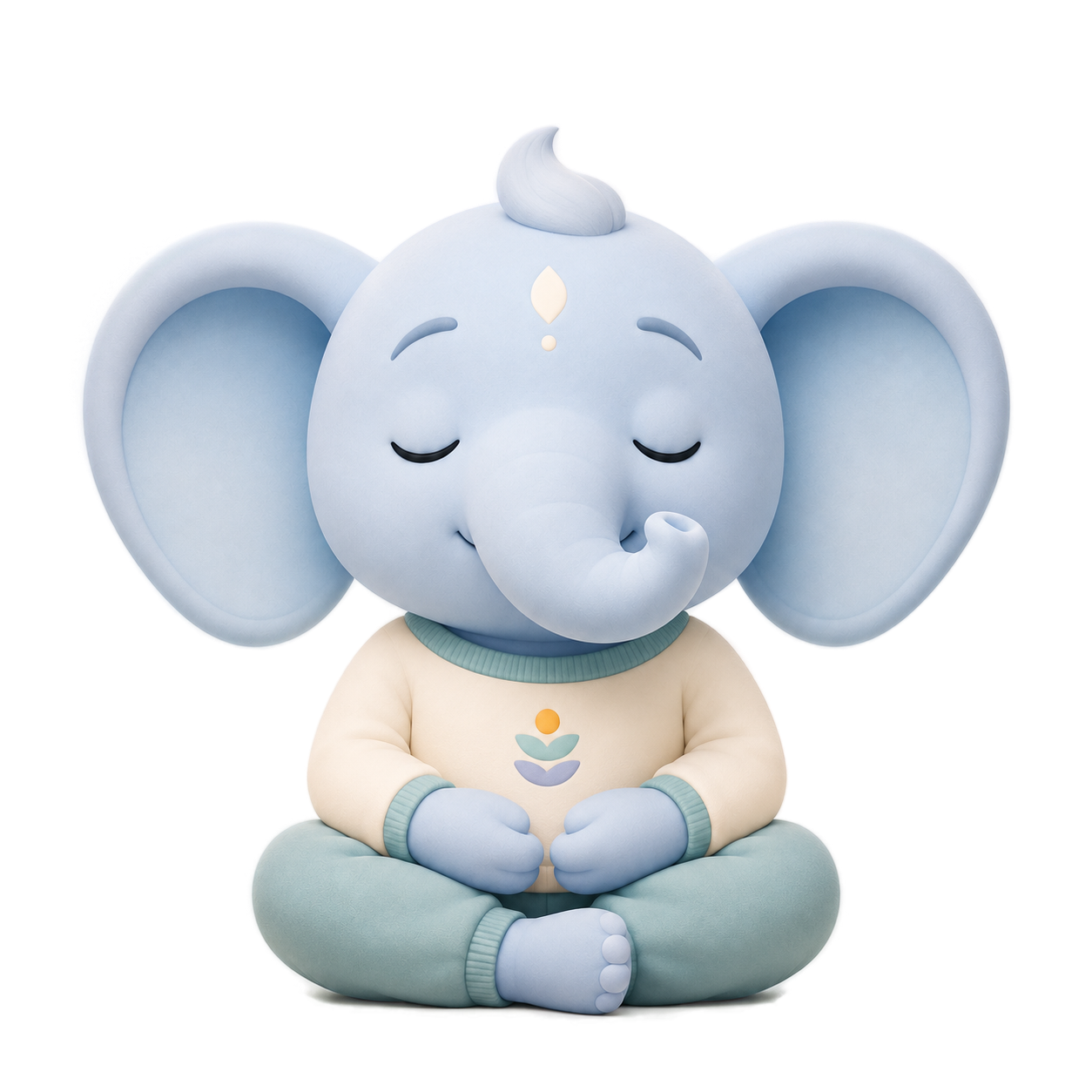 Calm elephant illustration